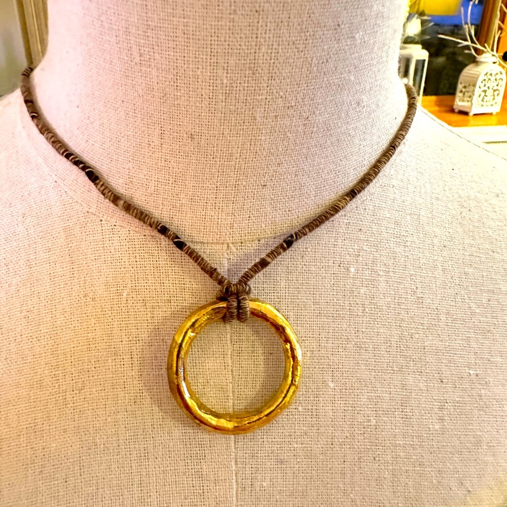 Tous vermeil silver Duna tube necklace